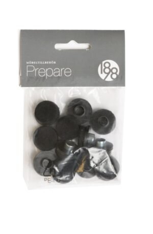 1898 Prepare lattiansuojus Musta, 22 mm muovi huopa putkiniitti, 12 kpl