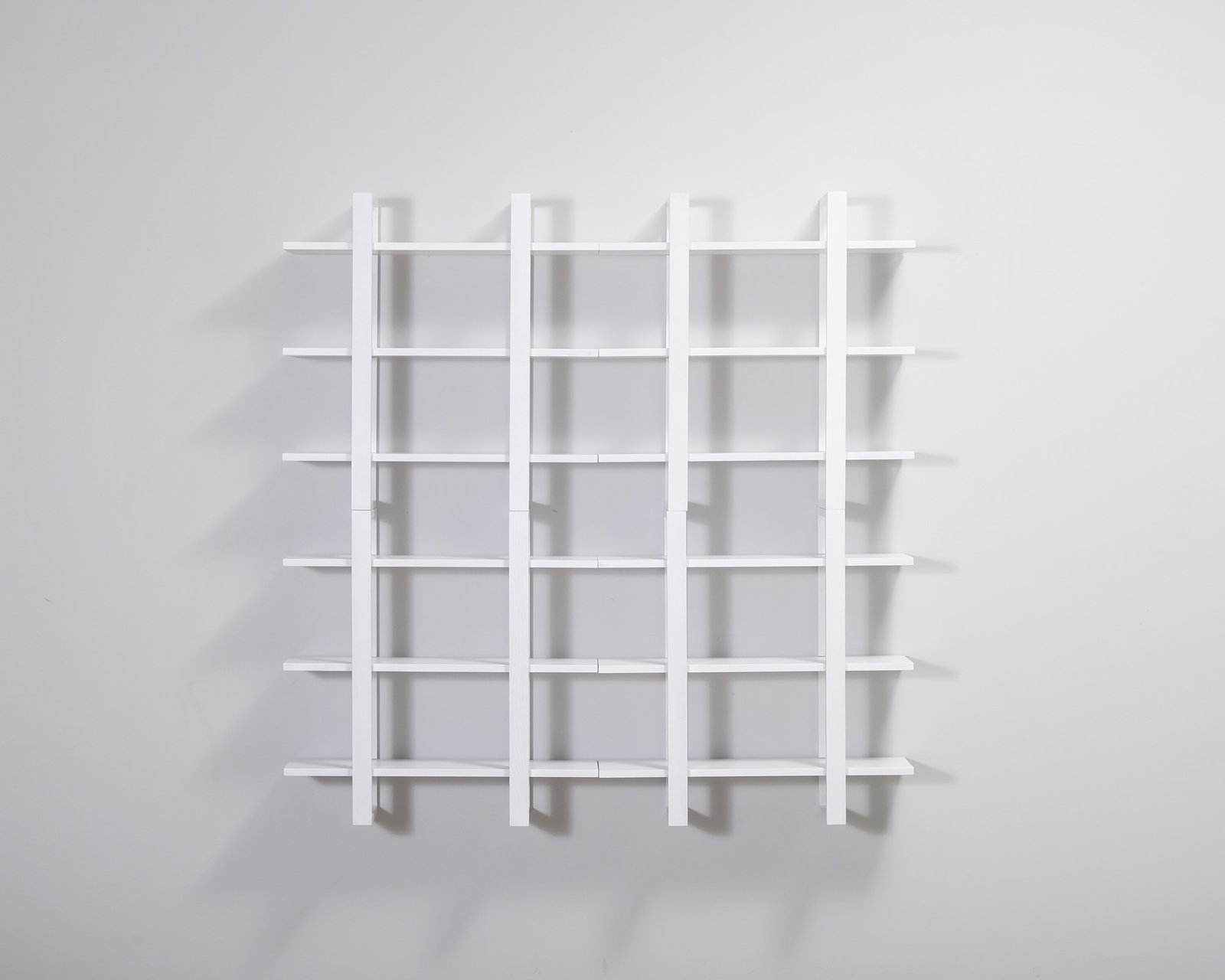 Burrow Index seinähylly 4-osainen valkoinen