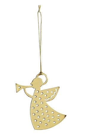 Pluto Design Pluto joulukoriste metalli Trumpettienkeli, kullanvärinen