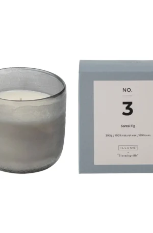 Illume x Bloomingville NO. 3 Santal Fig -tuoksukynttilä 390 g + Lahjarasia