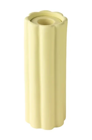 PotteryJo Birgit maljakko/kynttilälyhty 17 cm Pale Yellow