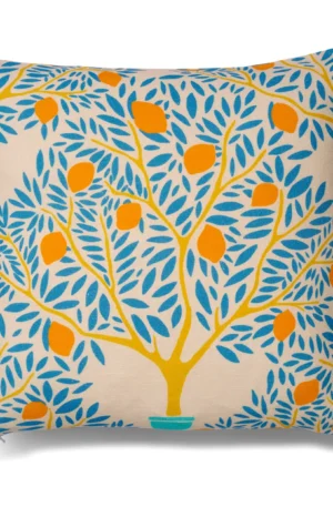 Classic Collection Lemon garden tyynynpäällinen 50x50 cm Sininen