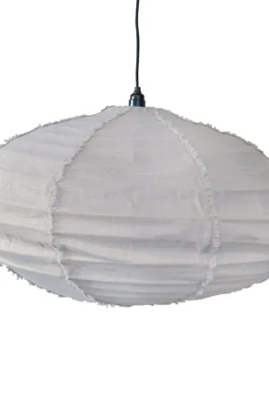 Olsson & Jensen Lino kattolamppu pellava Ø80 cm Lämpimänharmaa