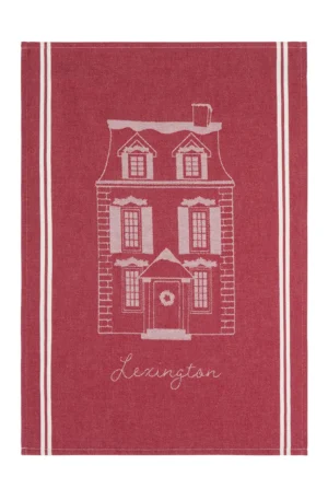 Lexington House ekologinen puuvillainen keittiöpyyhe 50x70 cm Punavalkoinen