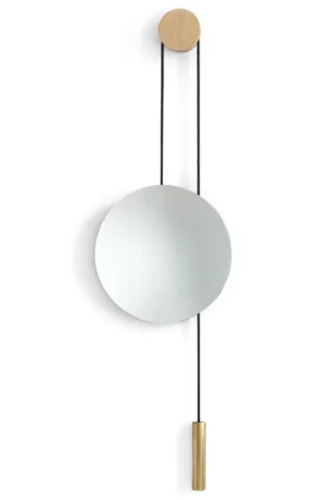 New Works Rise and Shine -peili Natural oak-brass weight