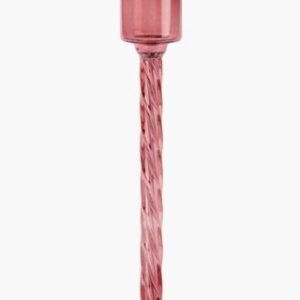 Spiral kynttilänjalka punainen