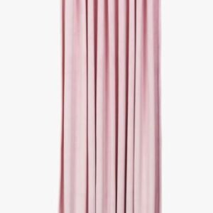 Fløyel pimentävä verho roosa