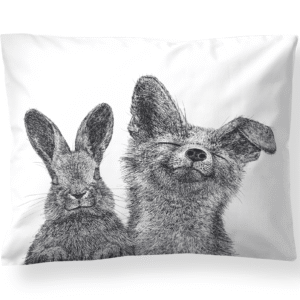 Finlayson Villipedot tyynyliina Musta / Valkoinen