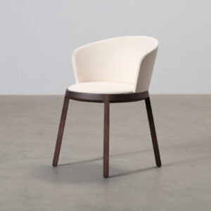 Capdell Aro tuoli luonnonvalkoinen / tummanruskea