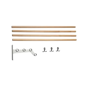 Essem Design Nostalgi 291 jatkettava hattuhylly Tammi, alumiinirunko