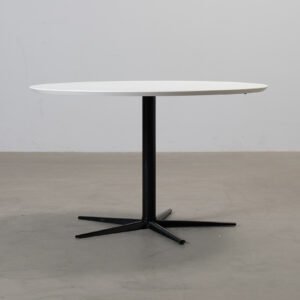 Sofacompany Allie ruokapöytä ø 120 cm valkoinen / musta