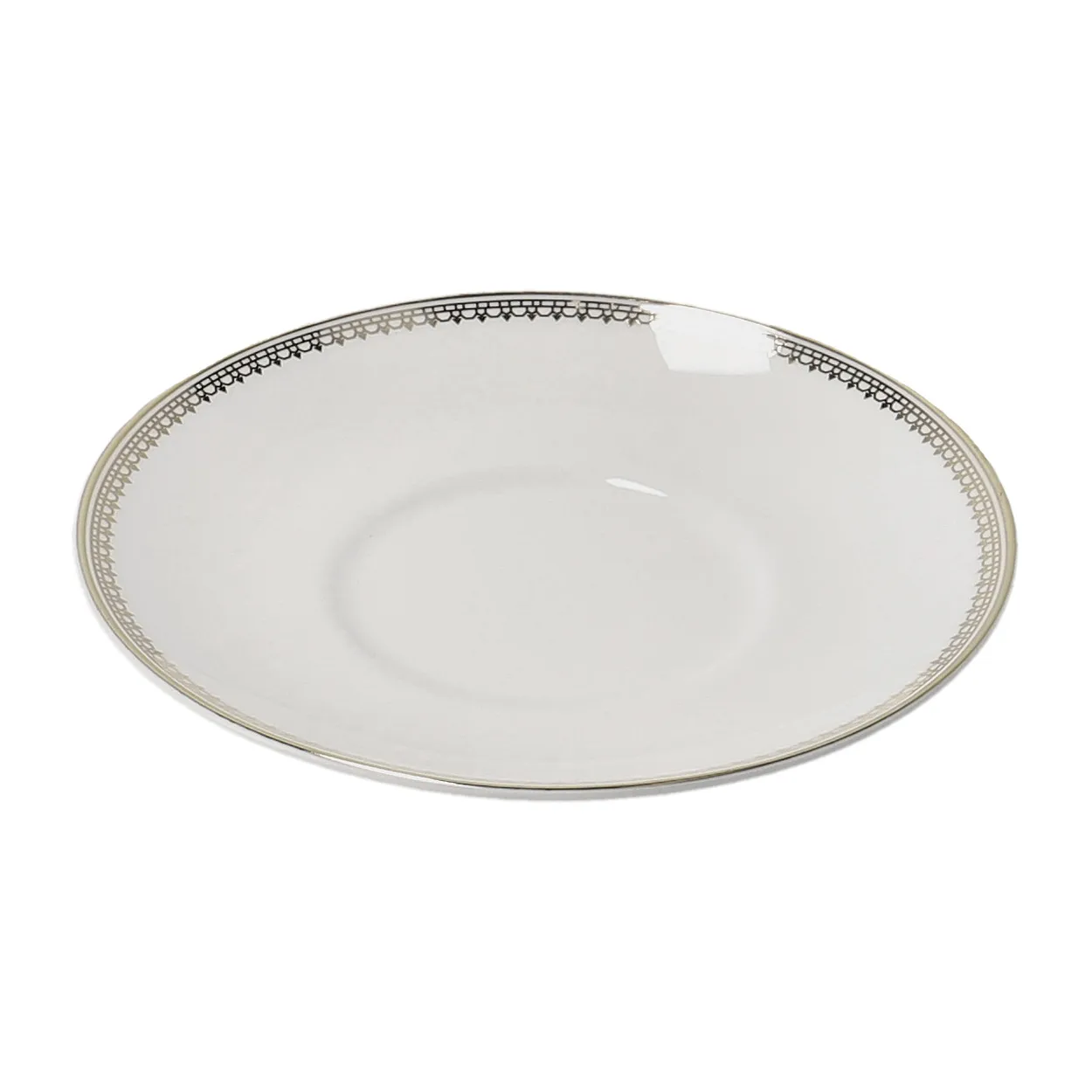 Wedgwood Vera Wang Lace Gold kahvilautanen valkoinen