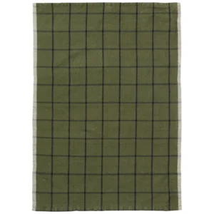 Ferm Living Hale keittiöpyyhe 50x70 cm Green-black