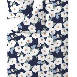 Finlayson Ruusa pussilakanasetti Tummansininen / Salvianvihreä