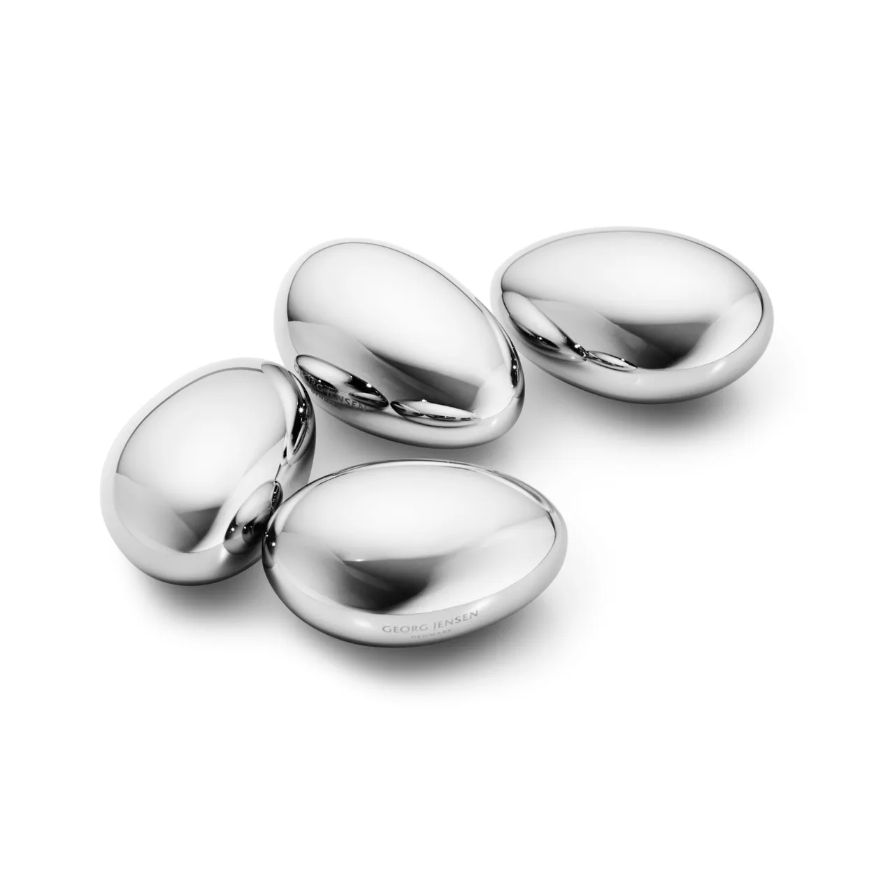 Georg Jensen Sky viskikivet, 4-pakkaus Ruostumaton teräs