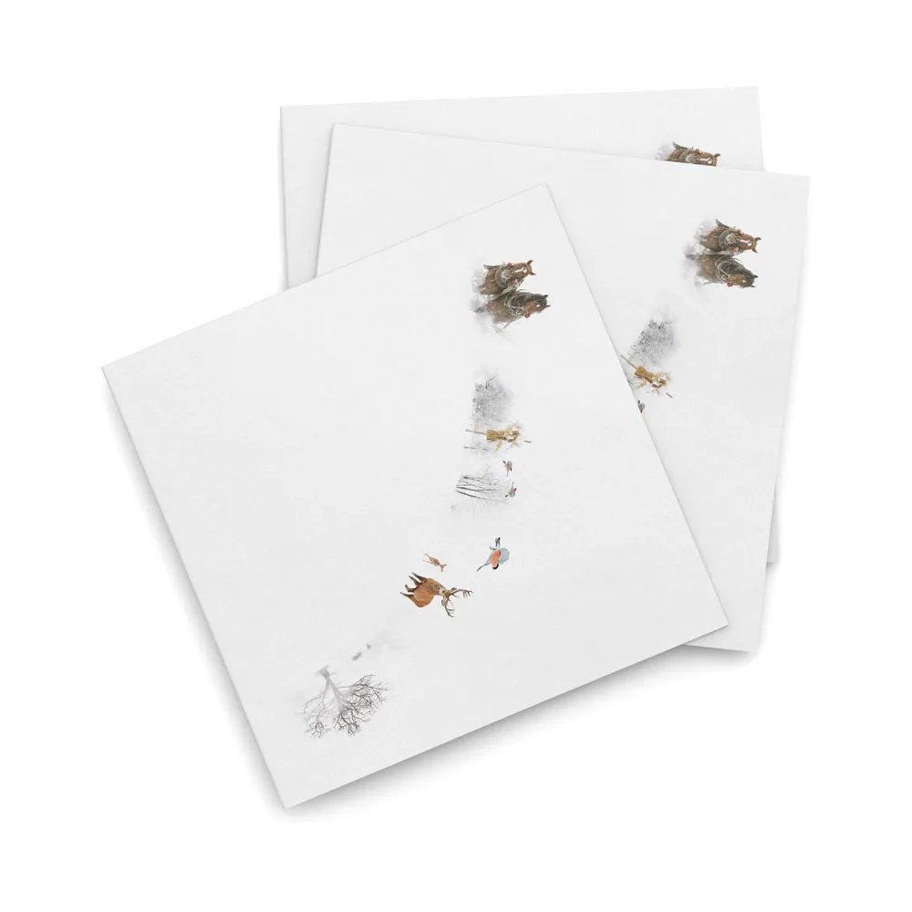 Wik & Walsøe Julemorgen servetti 25 x 25 cm, 20-pakkaus Story