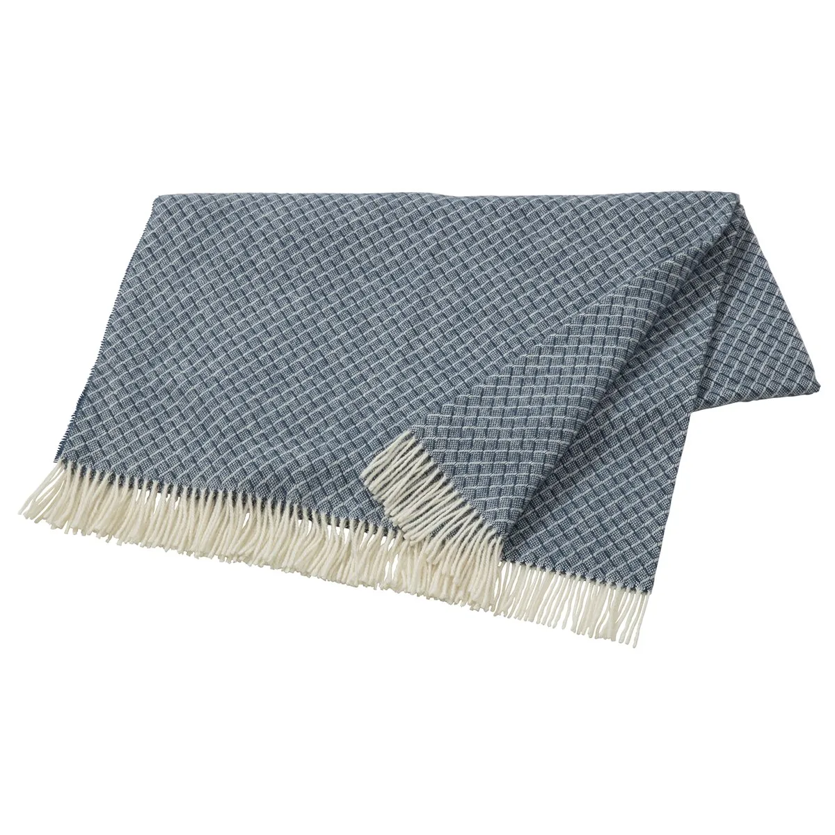 Scandi Living Wicker villahuopa Dark blue