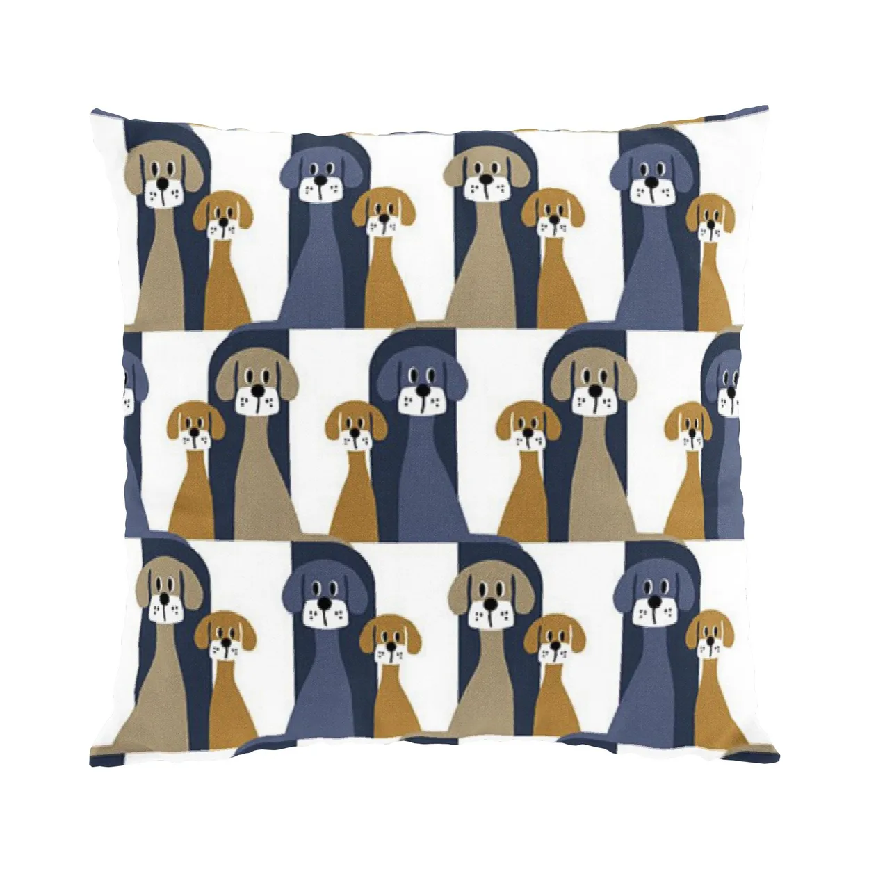 Arvidssons Textil Buster tyynynpäällinen 47x47 cm Sininen-beige