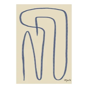 Paper Collective Different Ways -juliste, sininen 50x70 cm