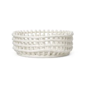 Ferm Living Ceramic punottu kulho Off-white