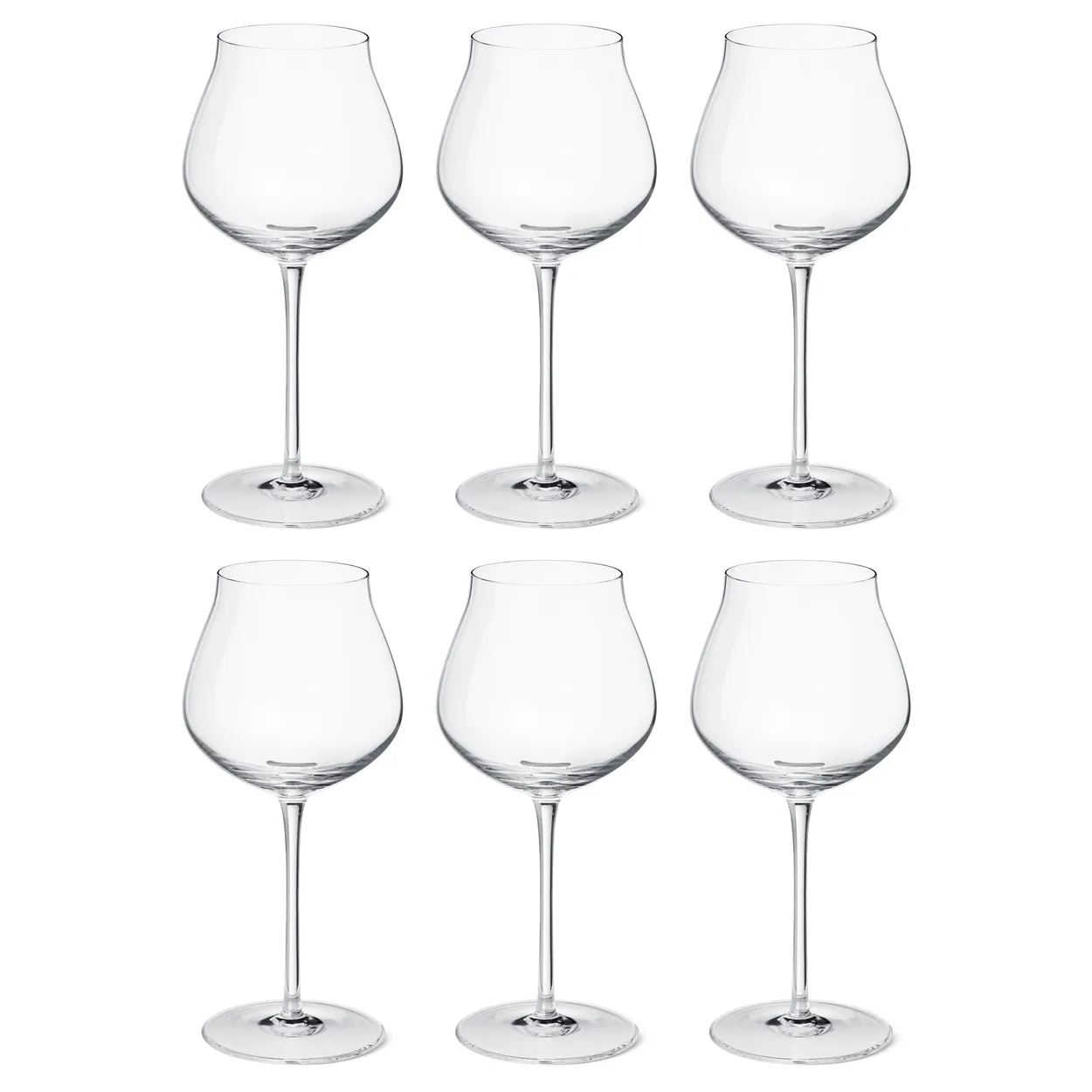 Georg Jensen Sky punaviinilasi 50 cl, 6-pakkaus Kristalli