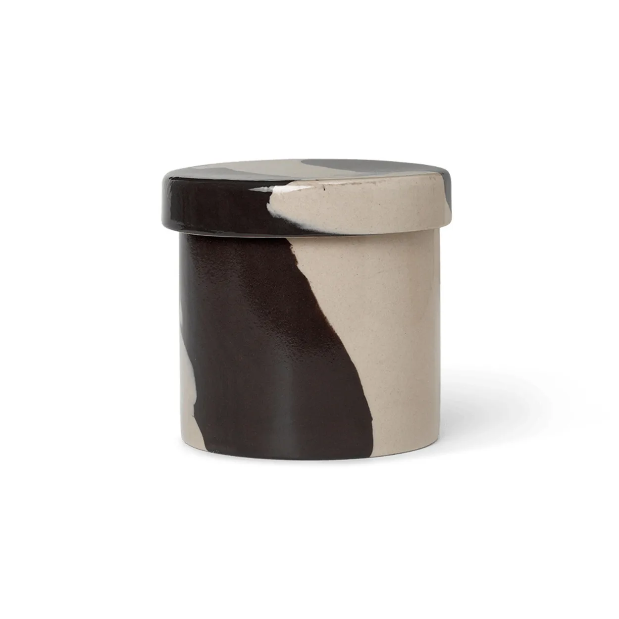 Ferm Living Inlay säilytysrasia Ø9,8 cm Sand-brown
