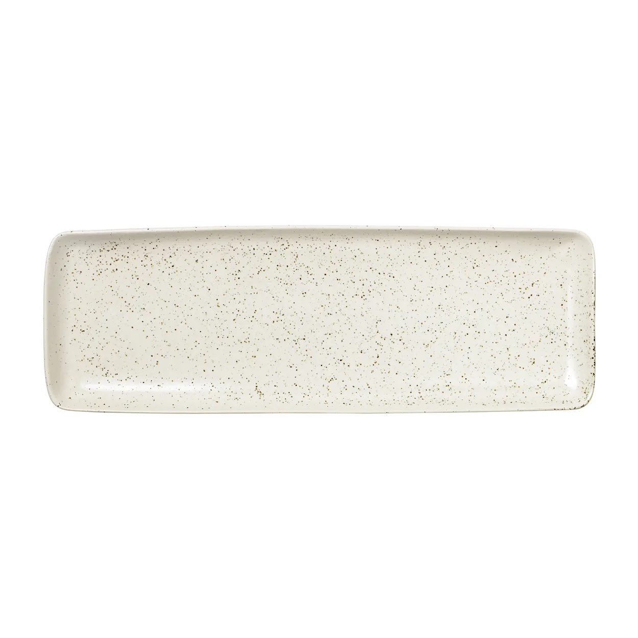Broste Copenhagen Nordic Vanilla lautanen suorakulmainen 12,5x35 cm Cream with grains