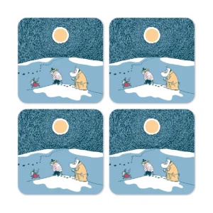 Opto Design Lumikuutamo lasinaluset talvi 2021 4pack 9x9 cm