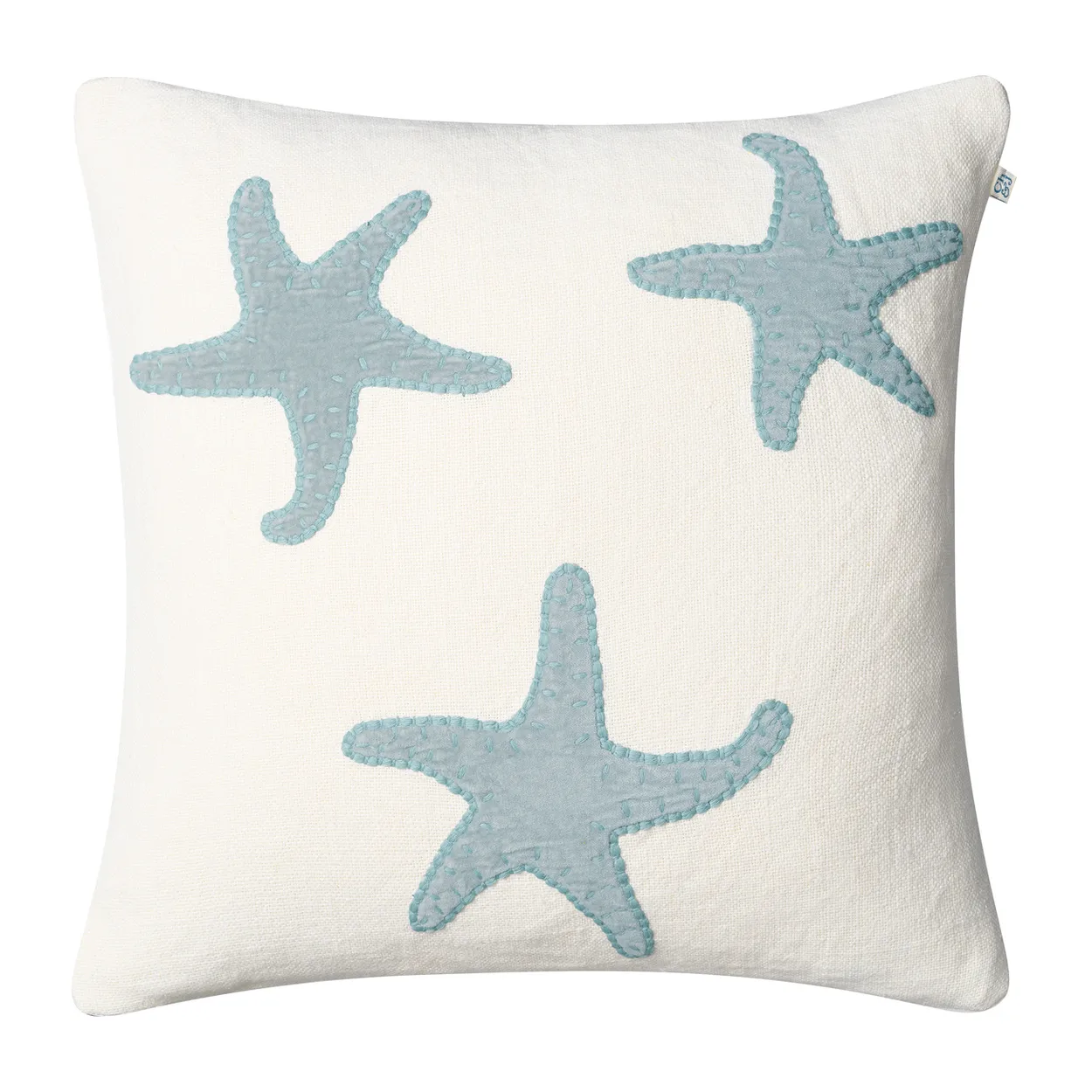 Chhatwal & Jonsson Star Fish -tyynynpäällinen 50x50 cm Off white-aqua