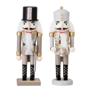 Bloomingville Darren pähkinänsärkijä koriste 20,5 cm 2 osaa Gold