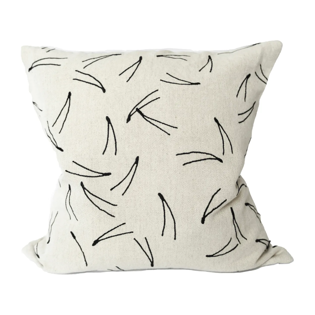 Fine Little Day Barr tyynynpäällinen kirjailtu 48 x 48 cm Luonnonvärinen-musta