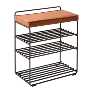 Maze Lower East Seat hylly-rahi 50 x 28 x 58 cm Black-cognac leather