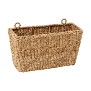 Dixie Esther seinälle ripustettava säilytyskori 40x16x22 cm Natural