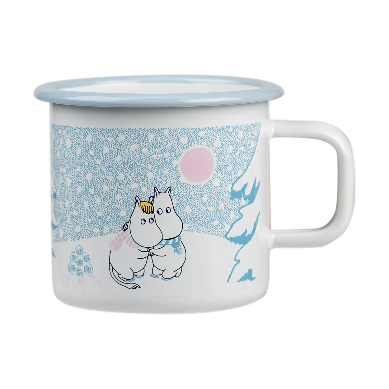 Muurla Moomin emalimuki 37 cl Let it snow