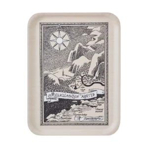 Muurla Moomin tarjotin 32x42 cm Finnish Moominvalley map