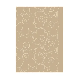 Marimekko Piirto Unikko kangas valkaisematon  Linenwhite