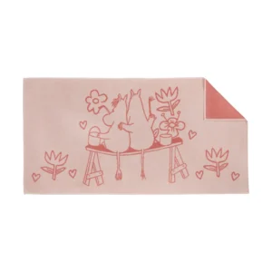 Moomin Arabia Muumi kylpypyyhe 70 x 140 cm Rakkaus pinkki
