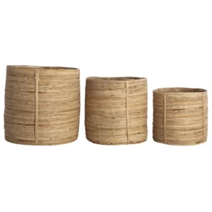 House Doctor Chaka säilytyskori 3-pakkaus Rottinki-bambu