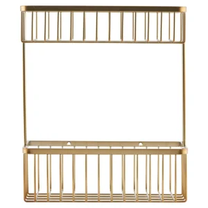 House Doctor Bath kylpyhuonehylly kaksinkertainen 28x33 cm Messinki