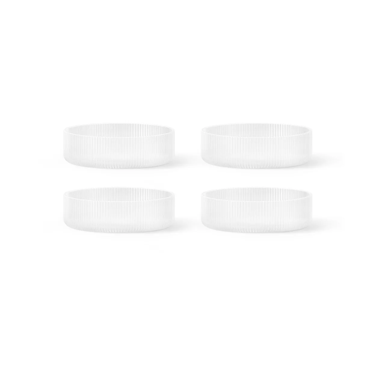 Ferm Living Ripple aamiaiskulho 4 kpl Frosted