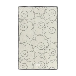 Marimekko Piirto Unikko kylpypyyhe 100x160 cm Ivoryblack