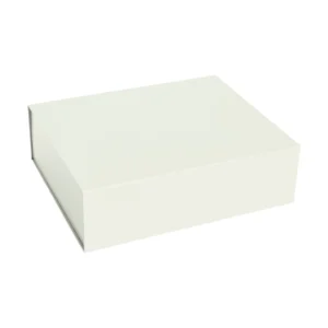 HAY Colour Storage L kannellinen laaatikko 34,5x41,5 cm Chalk white
