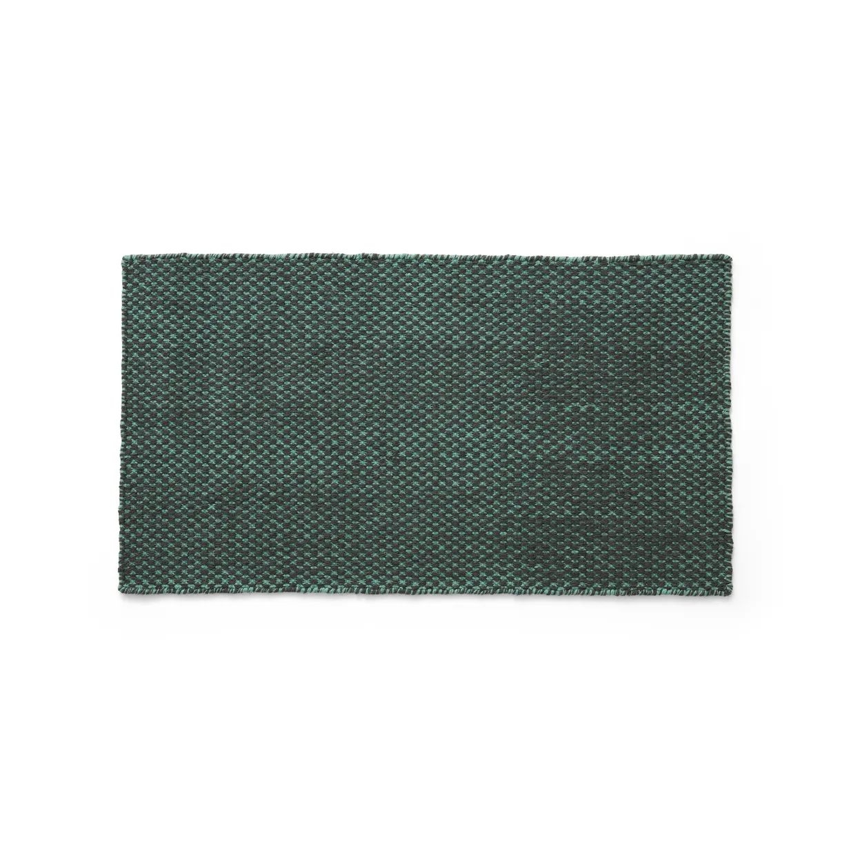 HAY Moiré kelim-matto 52x95 cm Emerald green