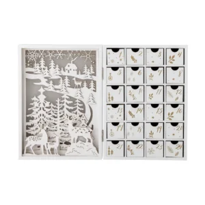 Bloomingville Elimar adventtikalenteri valaistuksella Valkoinen