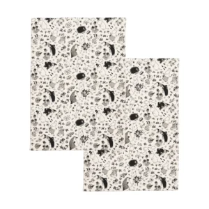 Moomin Arabia Muumi keittiöpyyhe 50x70 cm 2pack Offwhite