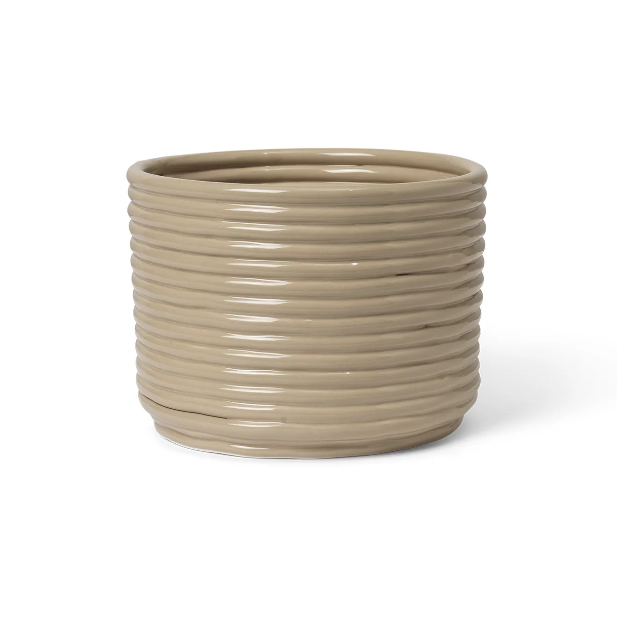 Ferm Living Corduroy ruukku Ø20x15 cm Cashmere