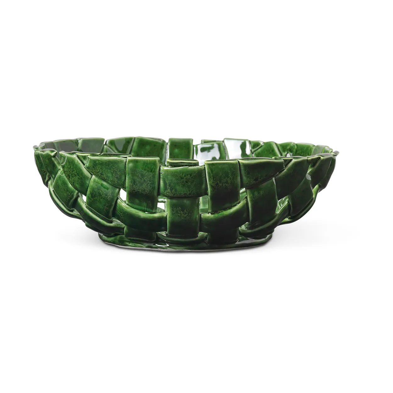 Ferm Living Plait kulho Ø30 cm Emerald green