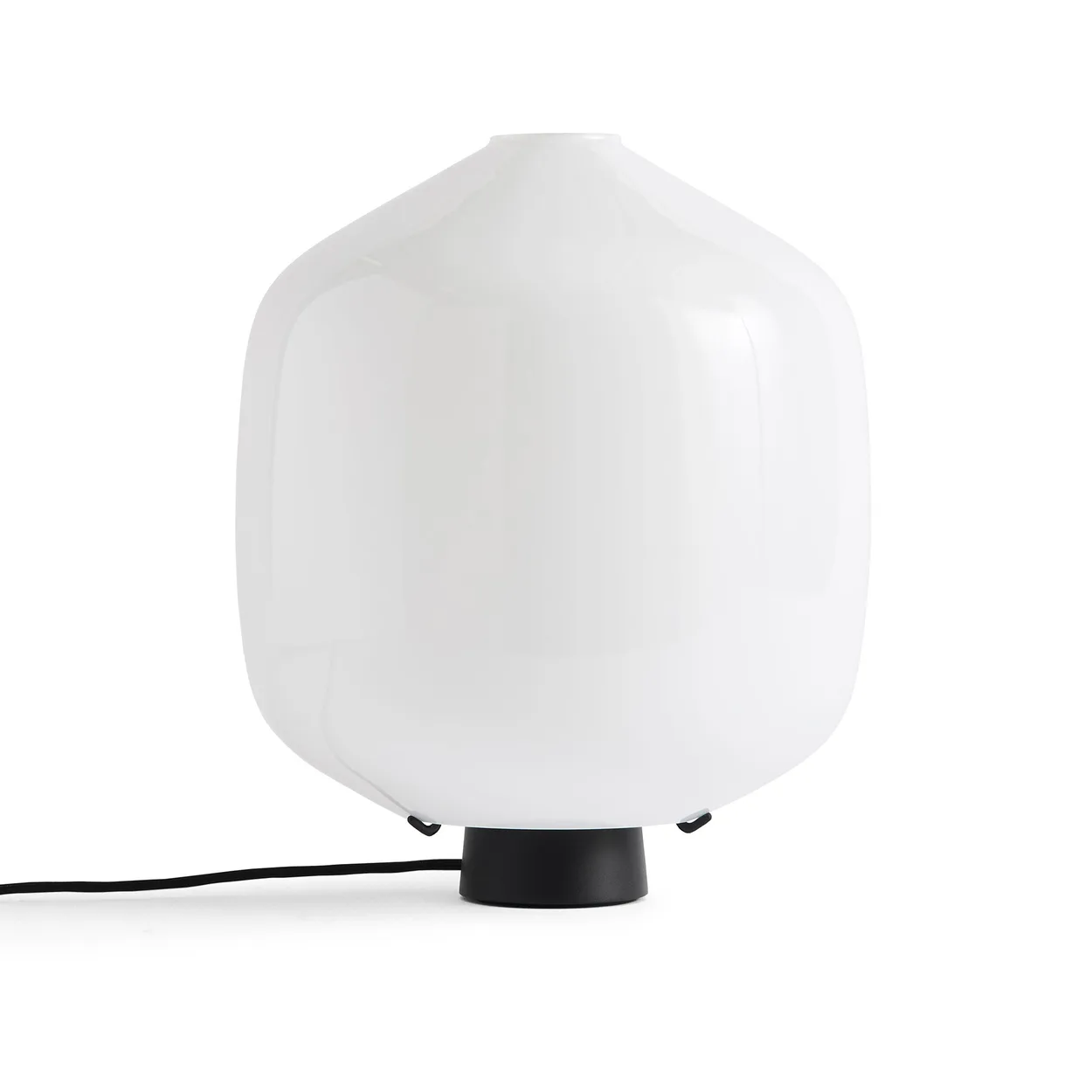 HAY Buoy pöytävalaisin Ø30 cm Opal glass-soft black