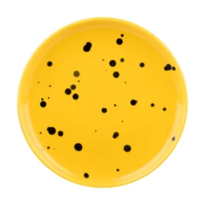 Marimekko Oiva lautanen Ø13,5 cm Yellowblack