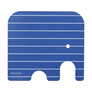Muurla Elephant lasinalunen 11x10 cm Blue